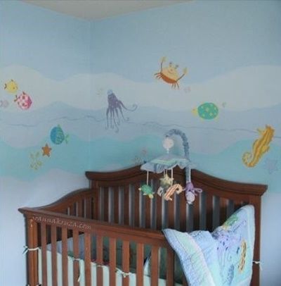 Mural – pokój dziecięcy, ocean